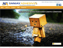 Tablet Screenshot of indianadhesive.com
